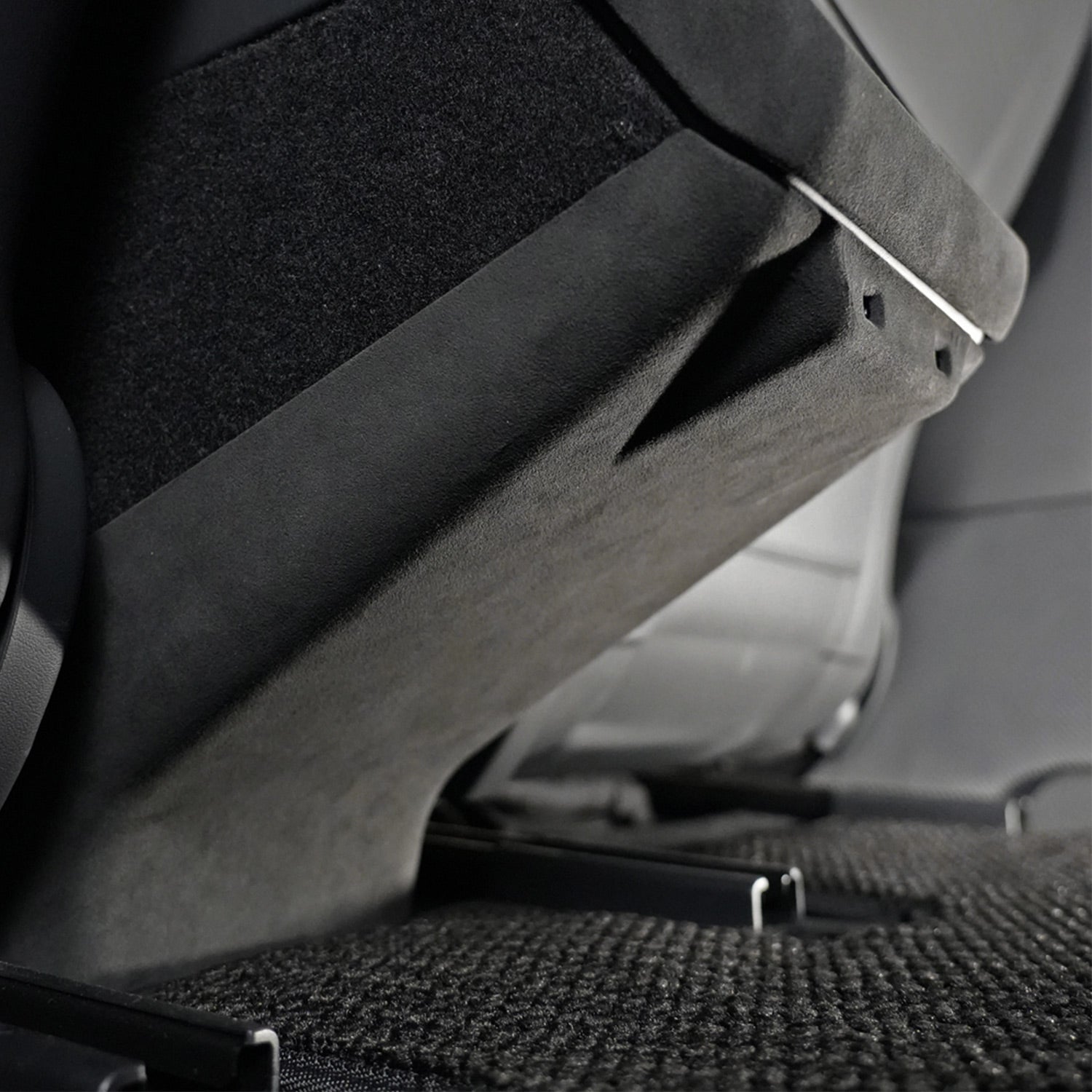 Alcantara Rear Center Console Anti-Kick Cover for Tesla Model Y Juniper 2025