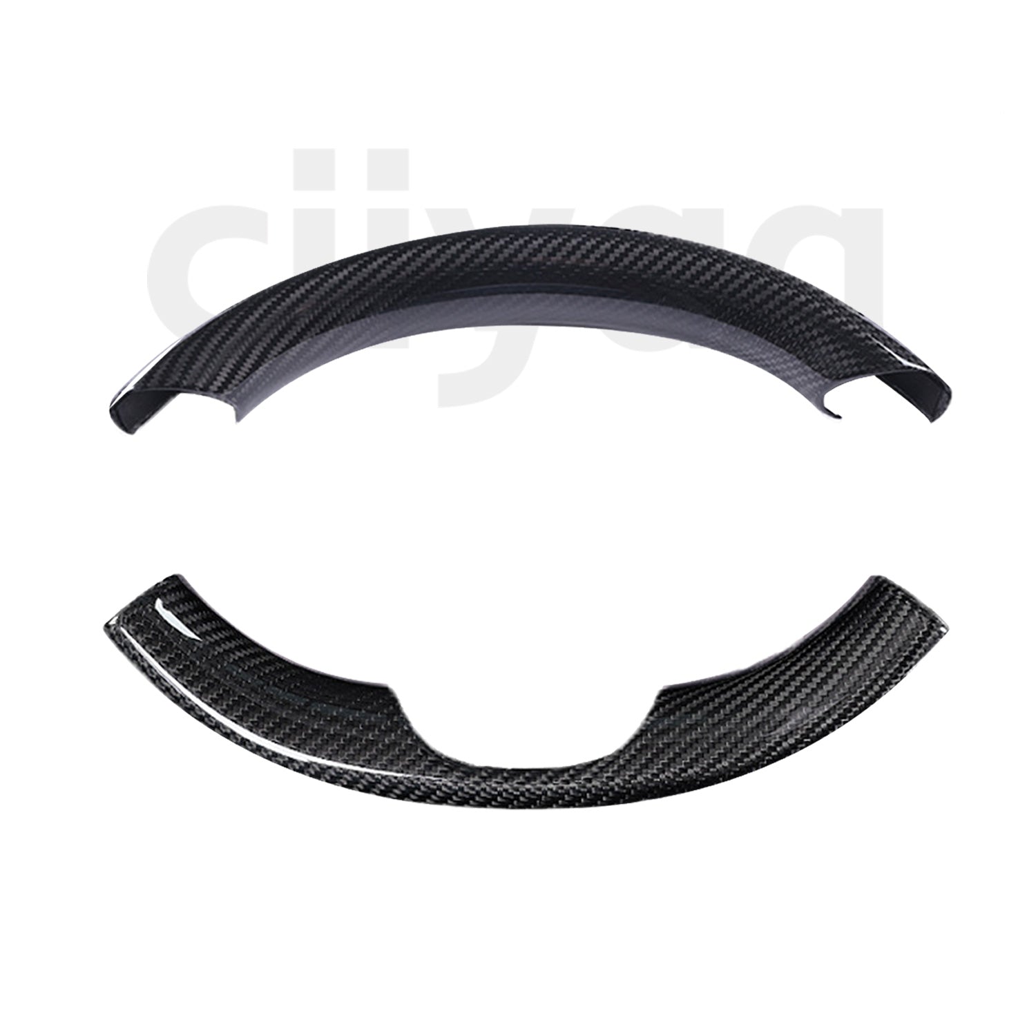 Real Carbon Fibre Steering Wheel Cover for Tesla Model 3 Highland 2025 2024