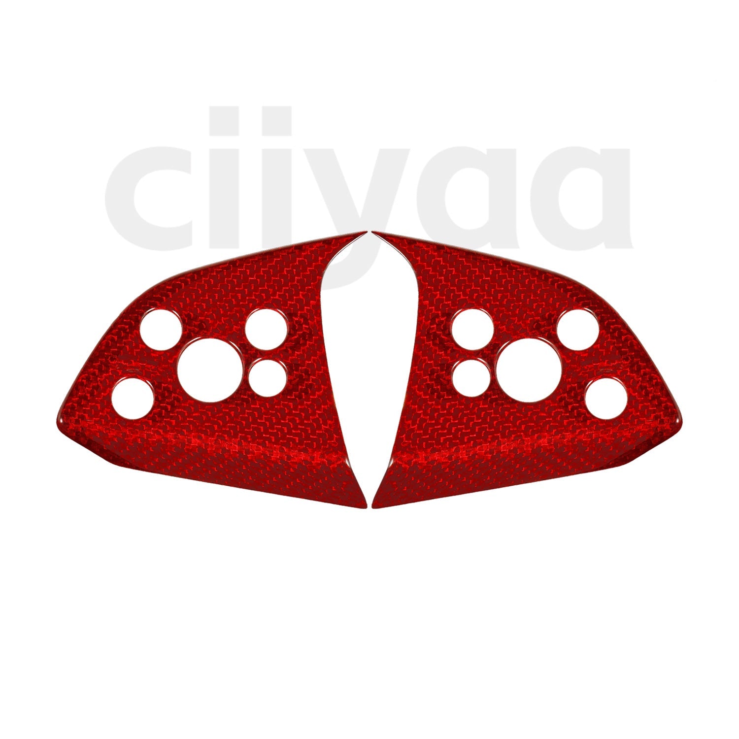 Carbon Fiber Steering Wheel Stickers for Tesla Model Y Juniper 2025