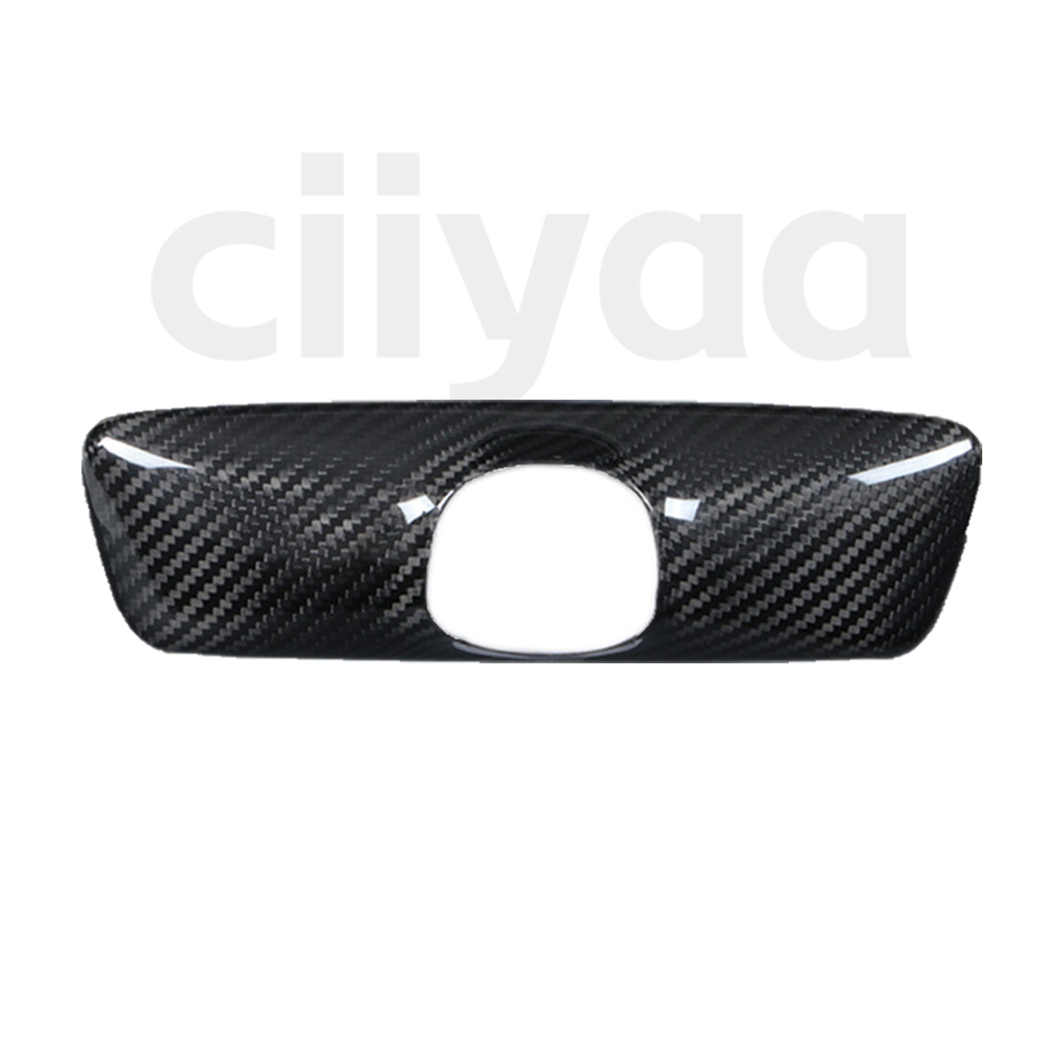 Carbon Fiber Interior Rearview Mirror Cover for Tesla Model Y Juniper 2025