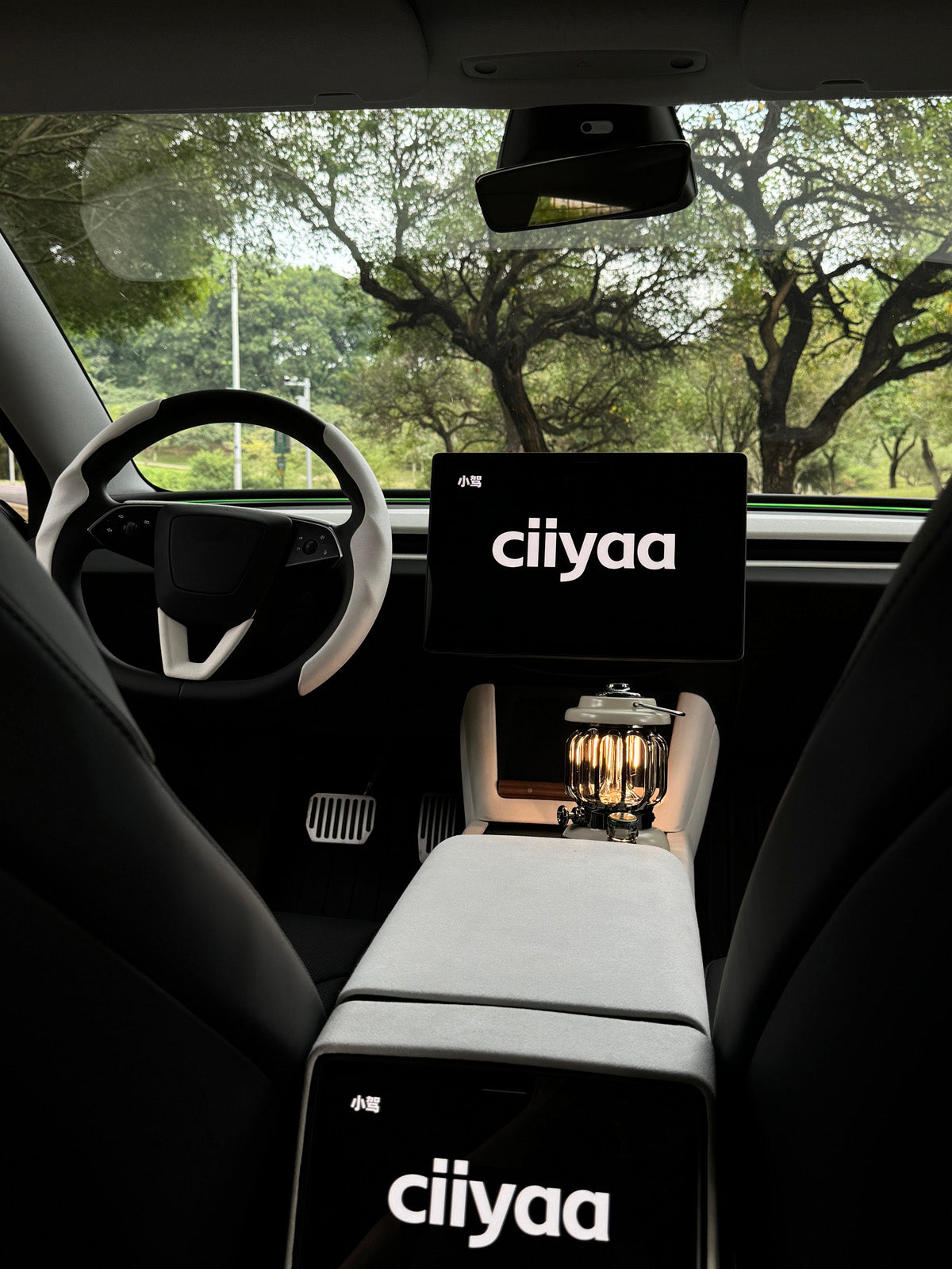 CiyaSuede Rear Air Outlet Cover for Tesla Model 3 Highland 2025 2024