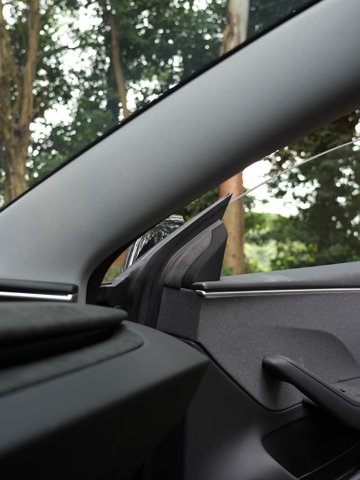 Alcantara Front Door Speaker Trim for Tesla Model 3 Highland 2025 2024