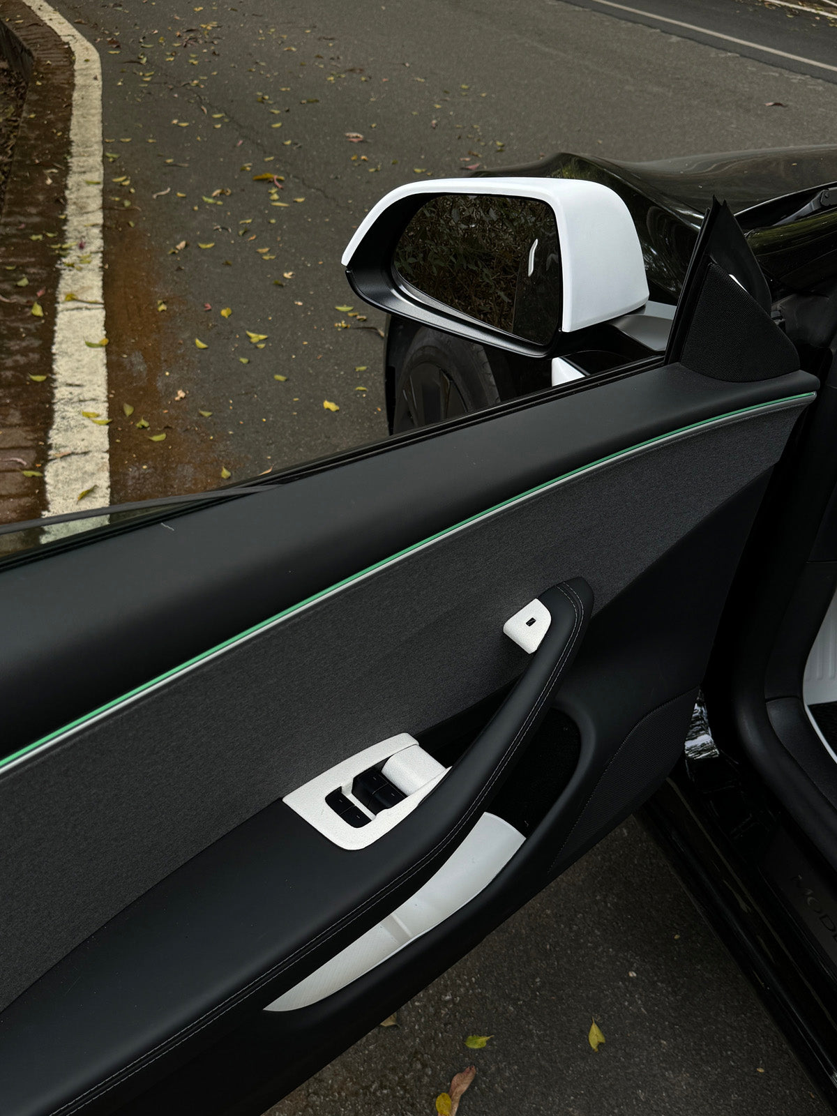 CiyaSuede Window Button Cover for Tesla Model 3 Highland 2025 2024