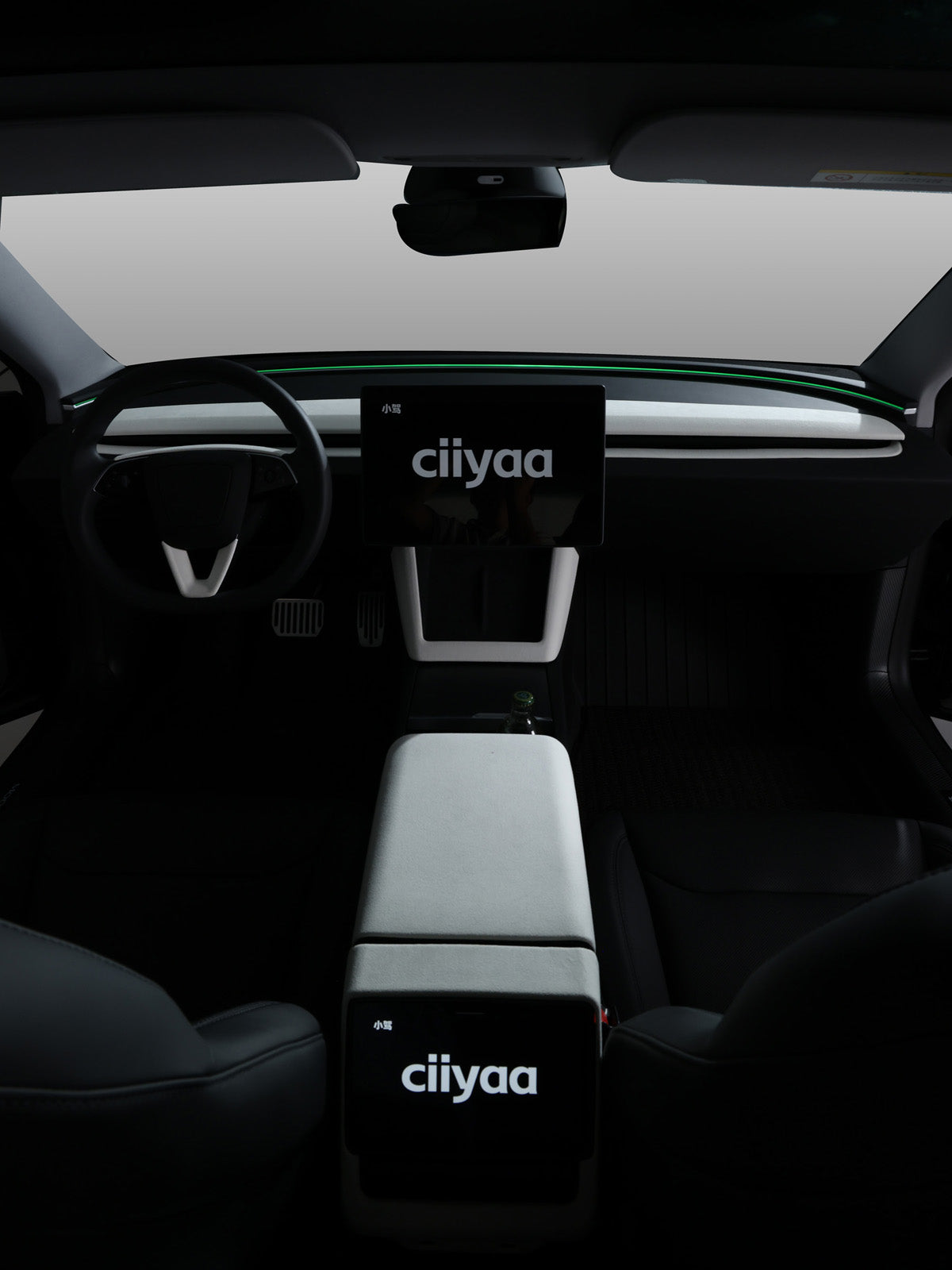 CiyaSuede Rear Air Outlet Cover Sticker for Tesla Model Y Juniper 2025