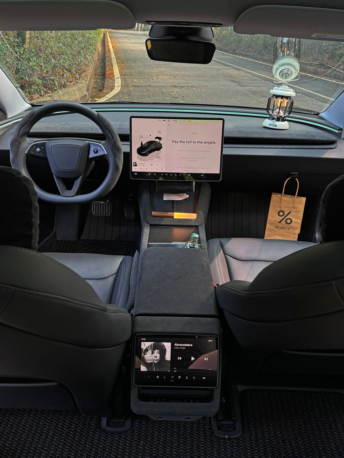 Alcantara Front Door Speaker Trim for Tesla Model 3 Highland 2025 2024