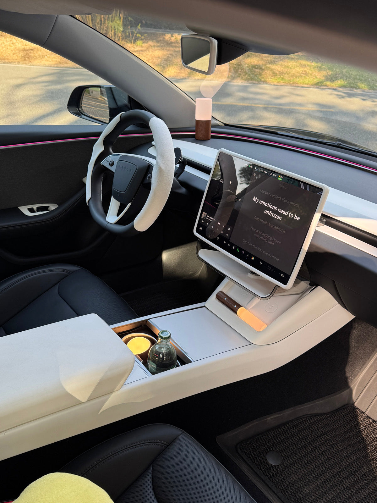 Center Console Armrest Silicone Pad for Tesla Model 3 Highland 2025 2024