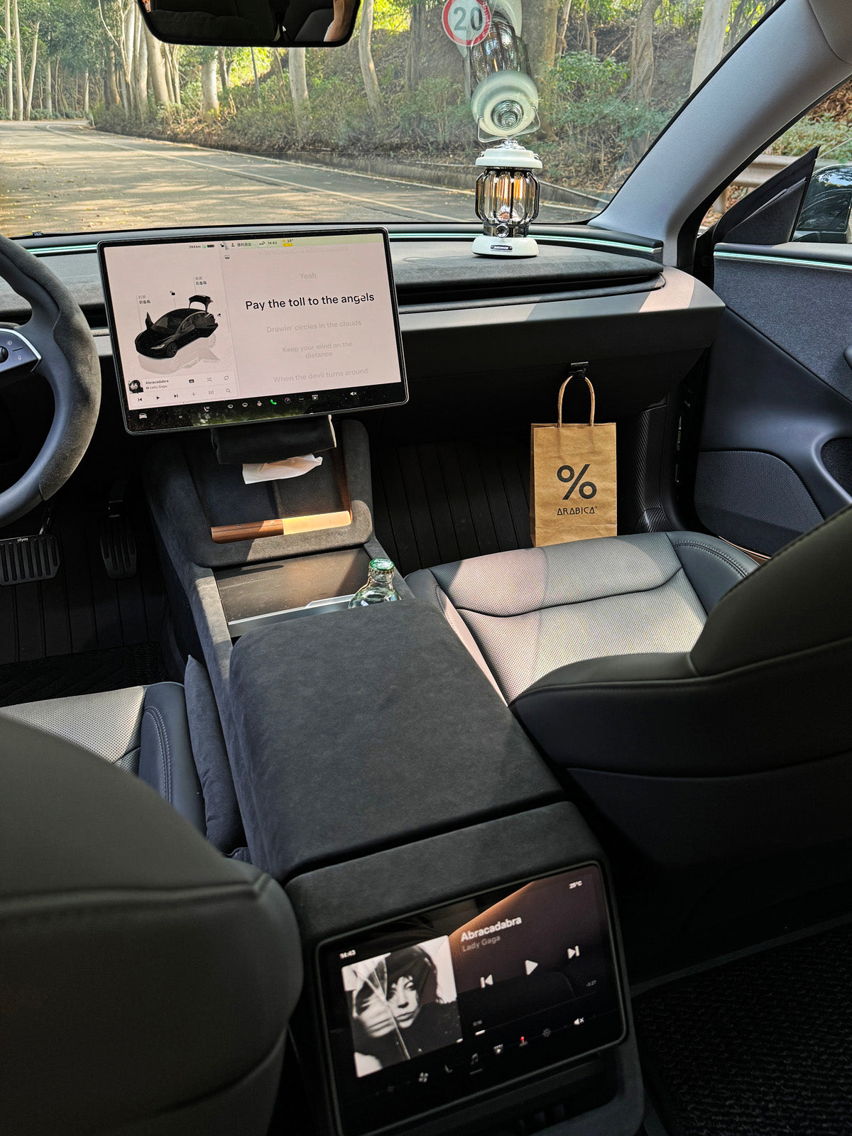 Alcantara Rear Air Outlet Cover for Tesla Model 3 Highland 2025 2024