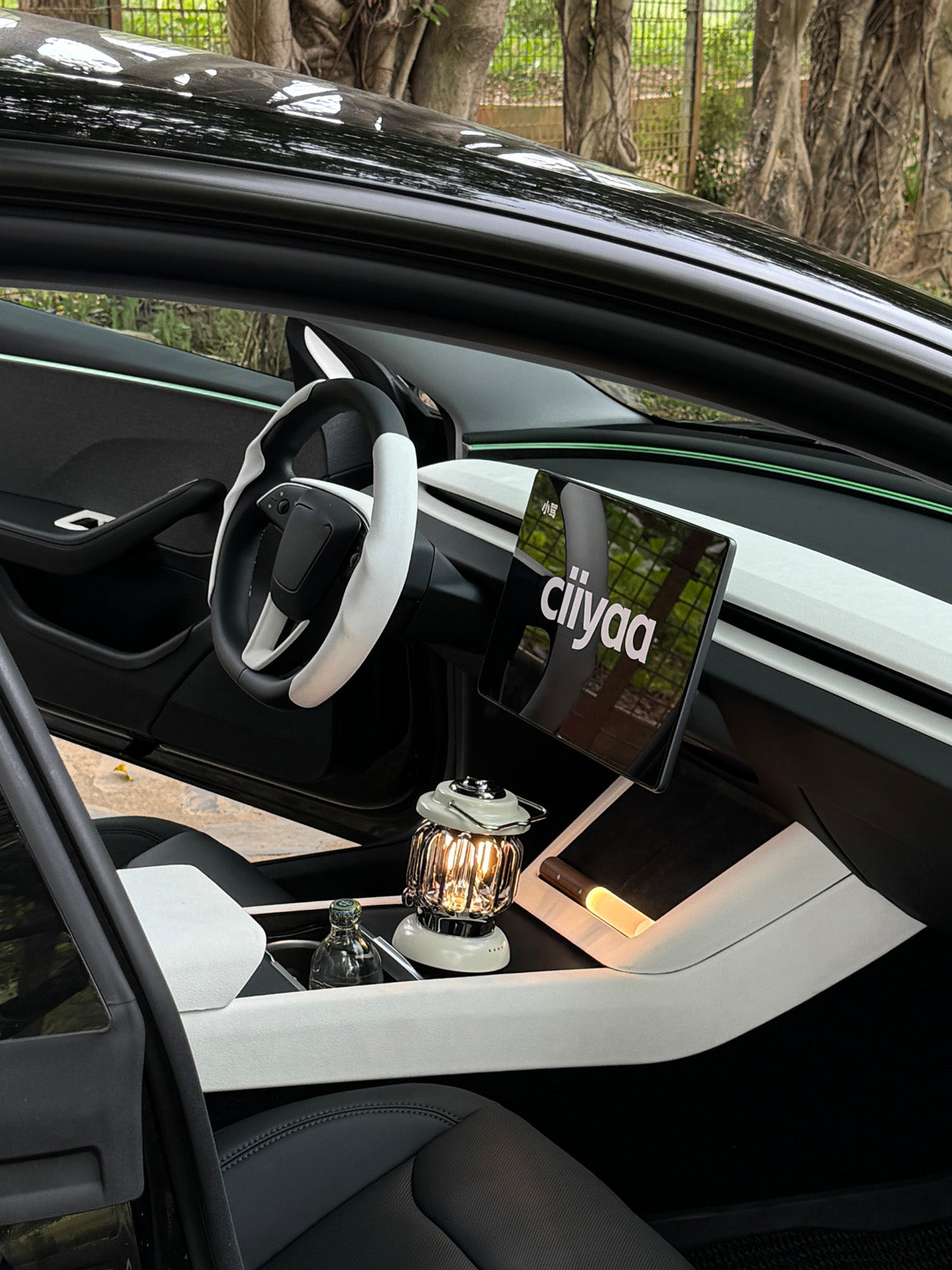 CiyaSuede Door Button Cover for Tesla Model 3 Highland 2025 2024