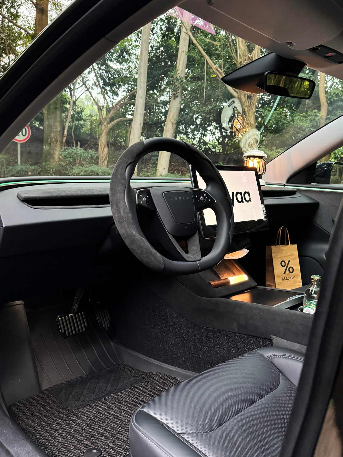 Alcantara Dashboard Trim for Tesla Model 3 Highland 2025 2024