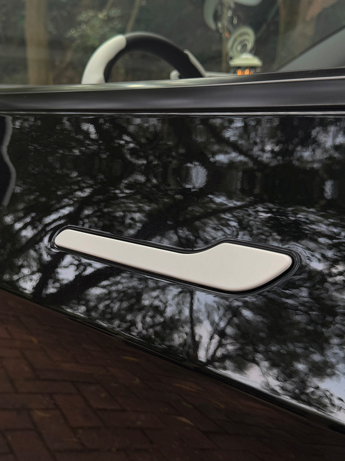 PureDeco Outside Door Handle Sticker for Tesla Model 3 Highland 2025 2024