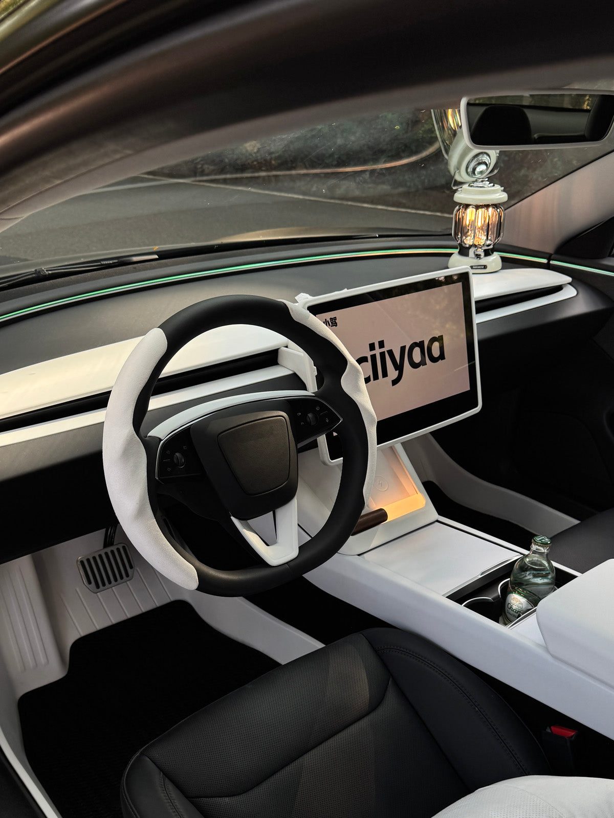 PureDeco Rear Air Outlet Cover Sticker for Tesla Model Y Juniper 2025