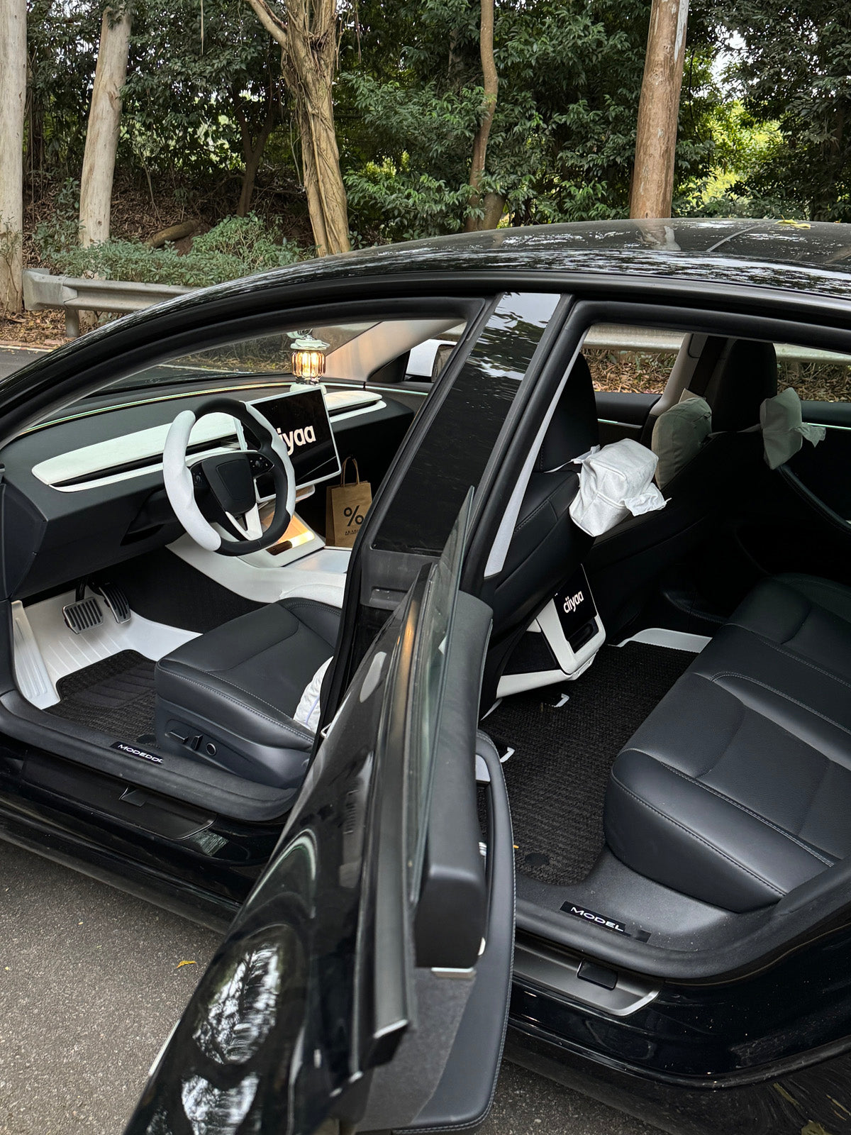 PureDeco Rear Air Outlet Cover for Tesla Model 3 Highland 2025 2024