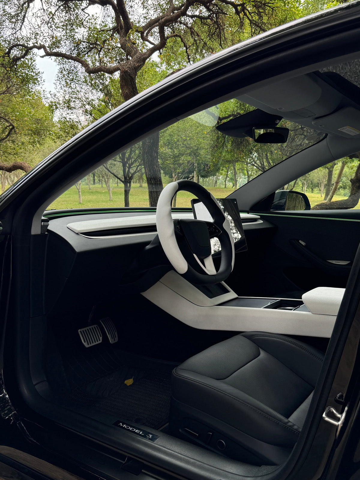 PureDeco Center Console Side Trim for Tesla Model Y Juniper 2025