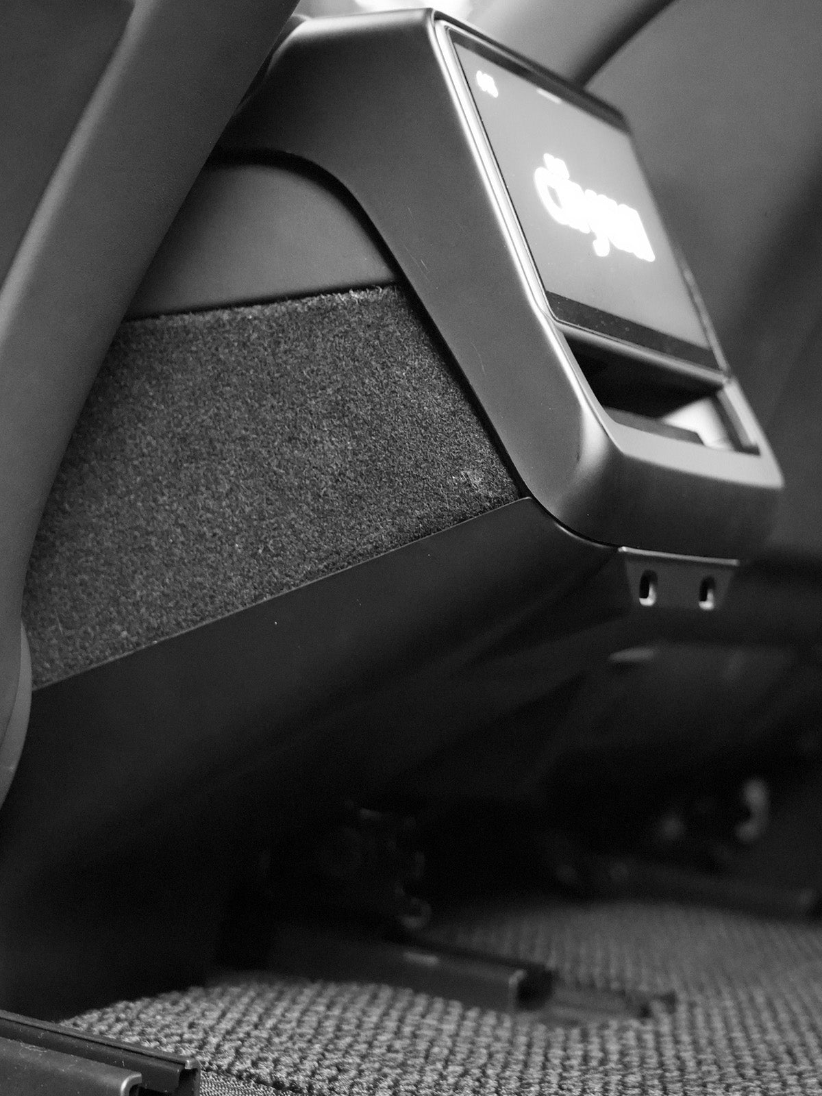 PureDeco Rear Center Console Anti-Kick Cover for Tesla Model Y Juniper 2025