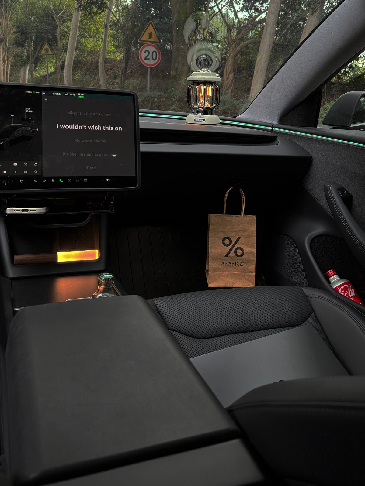 PureDeco Rear Air Outlet Cover for Tesla Model 3 Highland 2025 2024